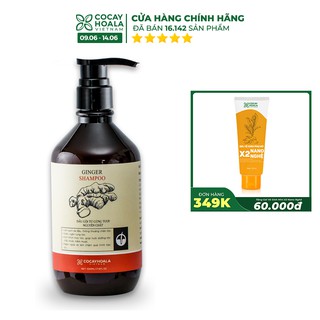 Dầu Gội Gừng Cocayhoala giảm rụng tóc, kích thích tóc mọc hiệu quả dung tích 500ml/chai