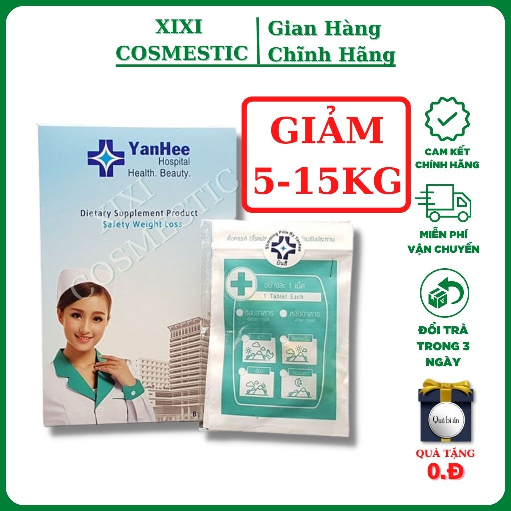 Giảm cân yanhee vip 7 ss thái lan dành cho người cơ địa khó giảm, giảm cân an toàn hiệu quả từ 5-15kg