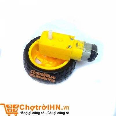 Combo Động Cơ Giảm Tốc Vàng 3V đến 9V kèm Bánh Xe
