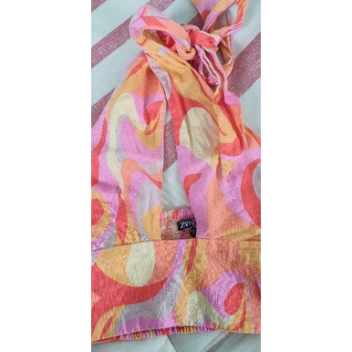 Áo Lửng Croptop Zara Authentic sz Xs, new 98%