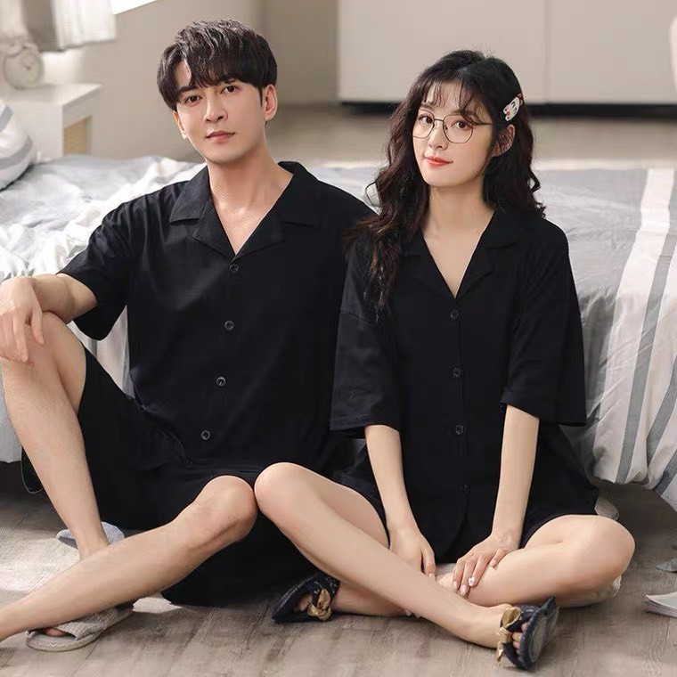 Set Áo Đôi 💕1𝖍𝖆𝖓𝖉💕 Áo Sơ Mi Tay Ngắn Nam Nữ Form Unisex Cực Đẹp - Mặc Là Đẹp - Mã setnamnu