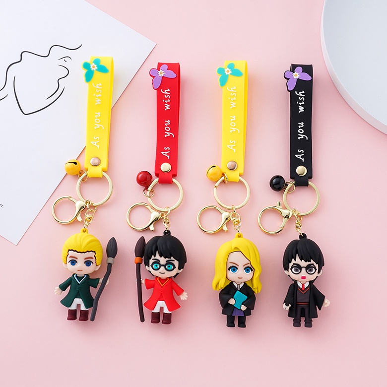 Móc Khóa Nhựa Mềm Hình Nhân Vật Hoạt Hình Harry Potter 3D 17 Kiểu Dáng Tùy Chọn