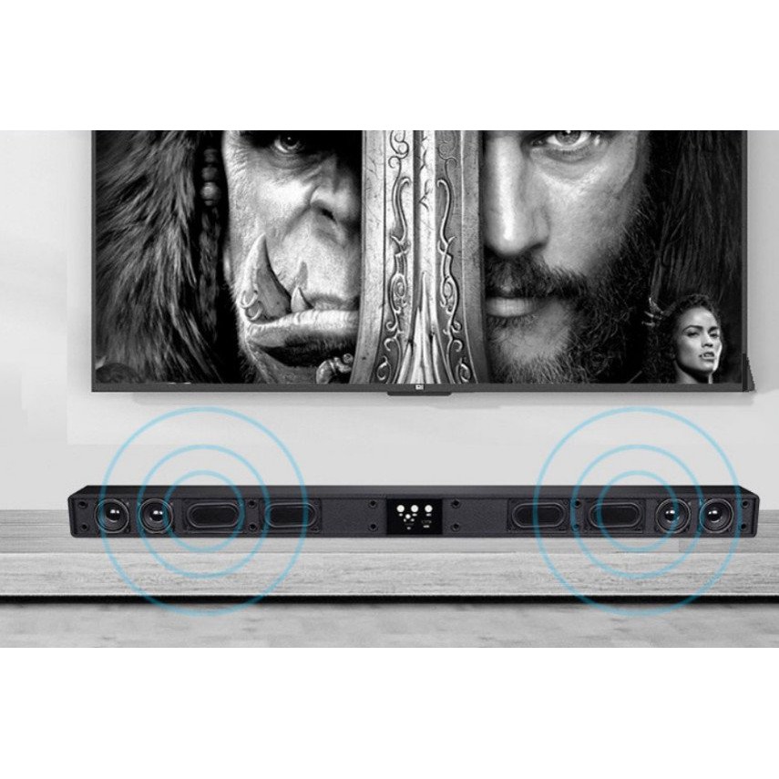 Loa Soundbar bluetooth 5.1 âm thanh 3D 8 loa kép 100w AMOI