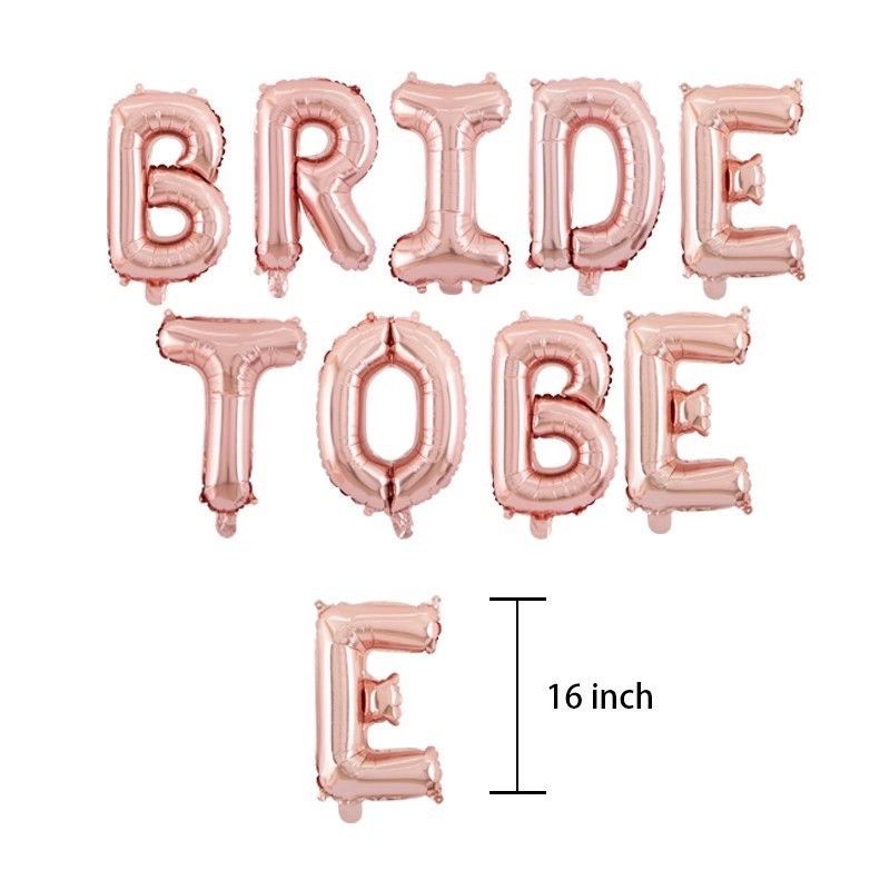 Bóng Chữ Cái Tông Màu Hồng Rose Gold Size 40CM Loại 1 Trang Trí Sinh Nhật Phòng Cưới - Kemshop K69