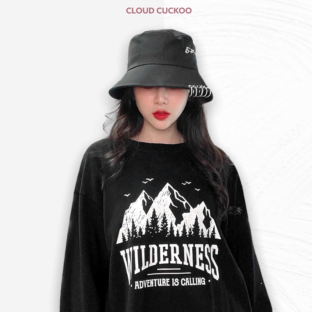 Mũ Bucket Rộng Vành Kèm Phụ Kiện Cá Tính - Mã Số: MBK05118