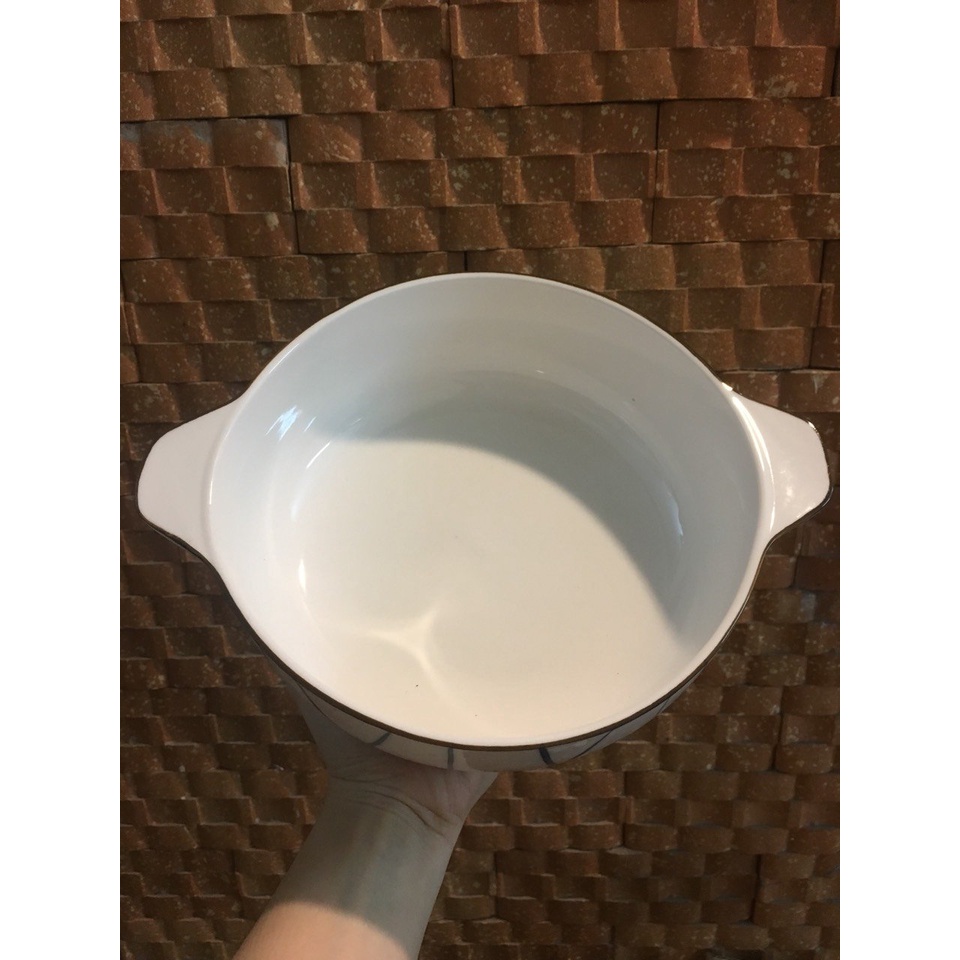 Bát tô sứ đựng canh có hai tai men xanh lam phong cách Nhật 3.7.10