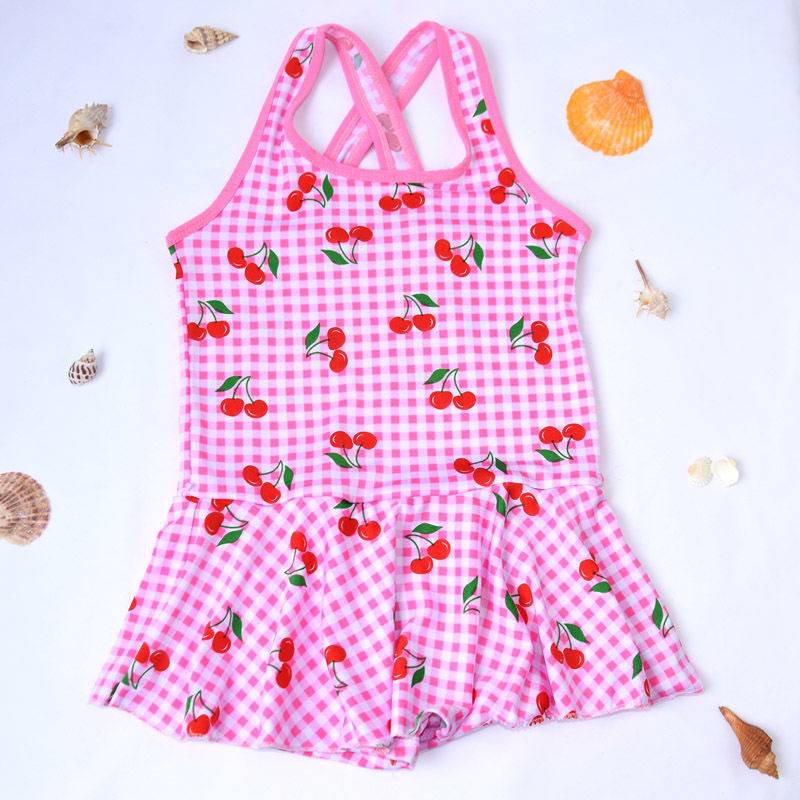 Bộ đồ bơi một mảnh kiểu tam giác màu ngẫu nhiên phù hợp cho bé gái 2-12 tuổi