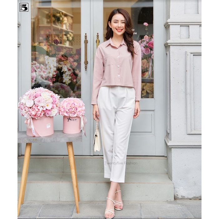 Quần baggy nữ thắt nơ Twentyfive M615