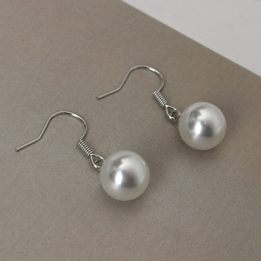 Khuyên tai ngọc trai giả 8mm thời trang thanh lịch dành cho nữ