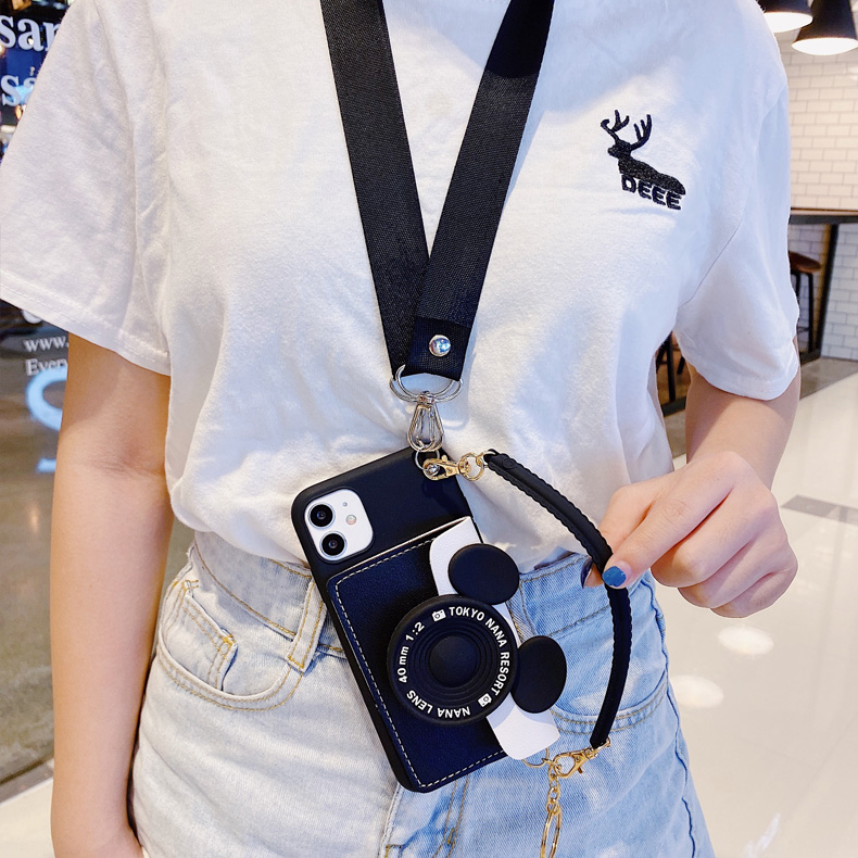 Ốp điện thoại 3d camera minnie mickey Pocket Card cho oppo A57 A59 A71 A83 A3S A5S A12 A12E realme c1 c2 c3 reno 2 z 2z 2f 3 phone case | BigBuy360 - bigbuy360.vn