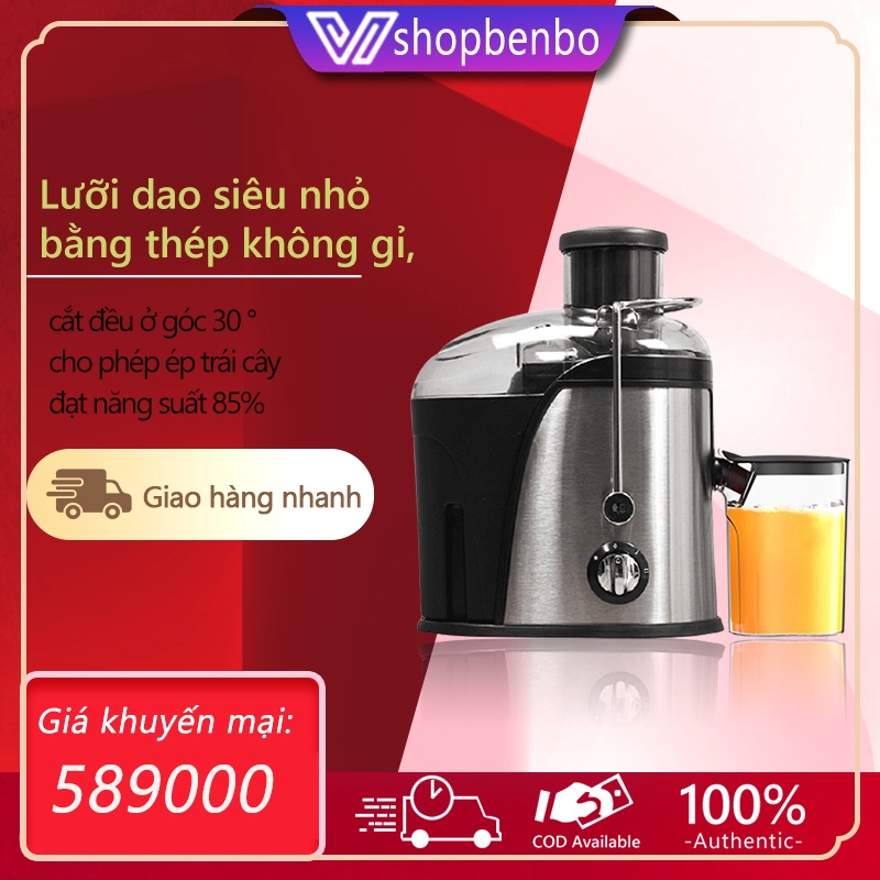 Máy ép  nguyên quả siêu mạnh mẽ chậm hoa quả ép Khởi động êm, điều chỉnh tốc độ -Hạn bảo hành 3 tháng