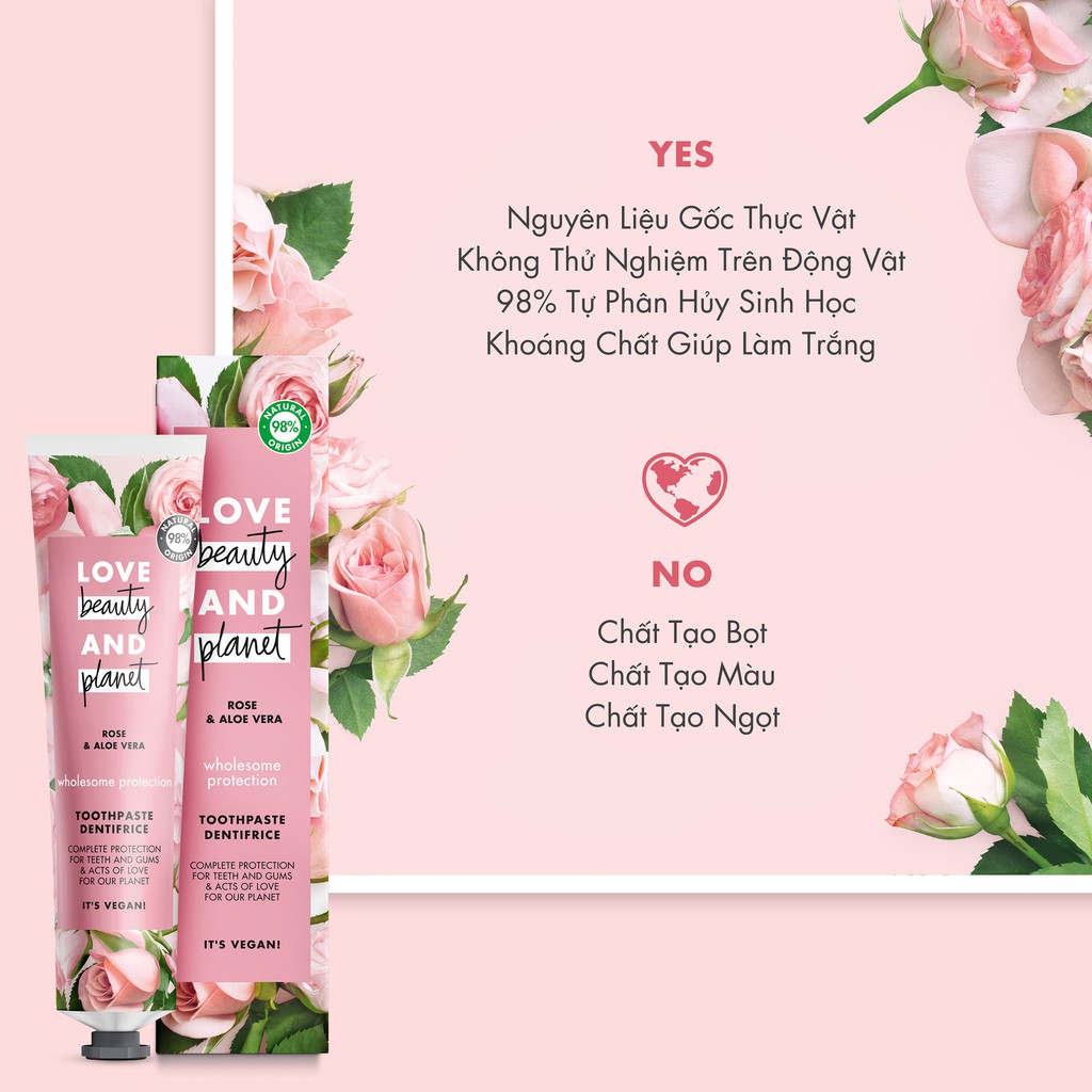 [HB GIFT] Kem đánh răng Love Beauty And Planet bảo vệ toàn diện 75ml