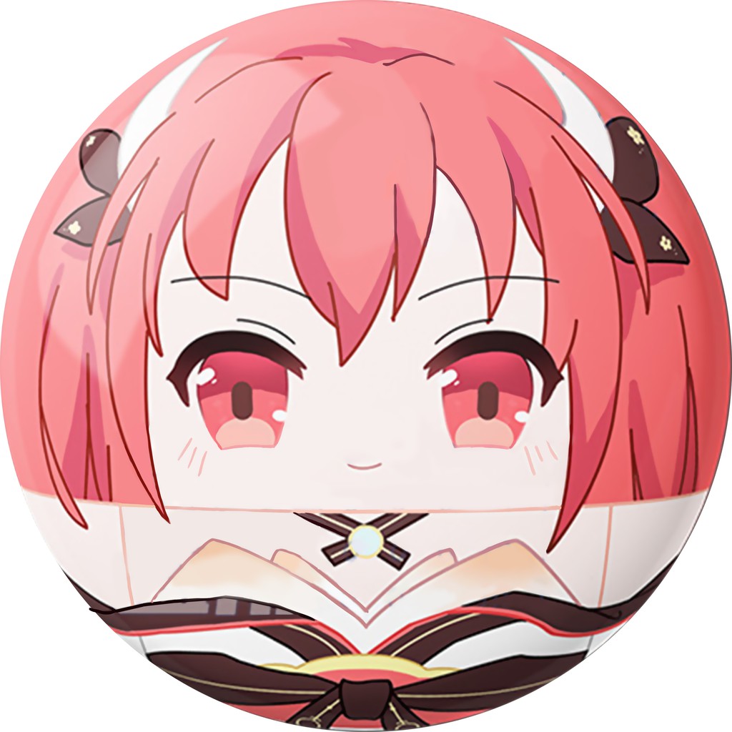 Combo 5 huy hiệu cài áo IN HÌNH Date a live ver mập ú game chibi dễ thương