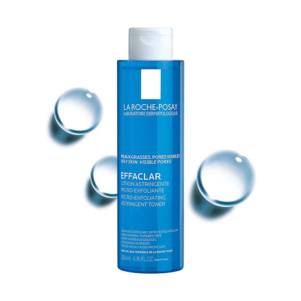 Toner La Roche Posay Effaclar chính hãng , Nước hoa hồng dành cho da dầu mụn da nhạy cảm 200ml