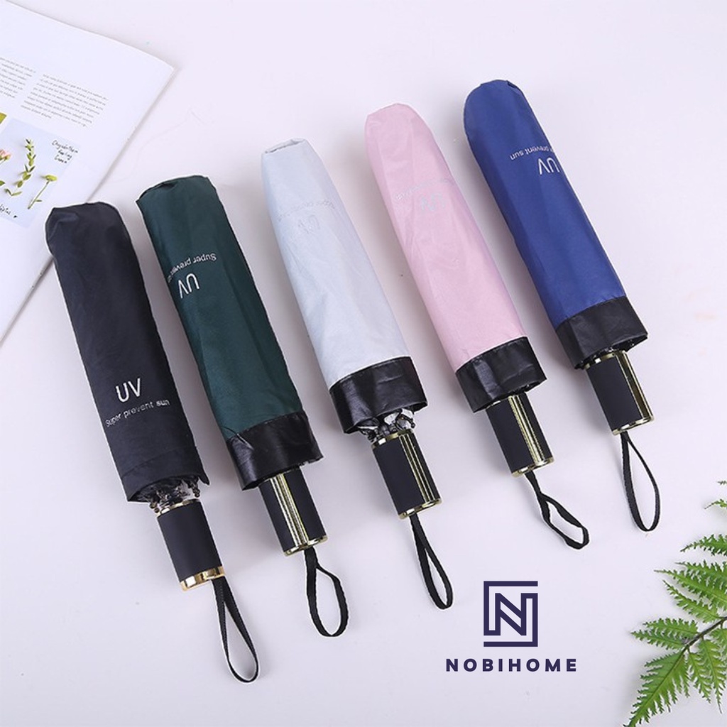 Ô Che Mưa Che Nắng Chống Tia UV  Gấp Gọn 8 Nan Nobihome,dù che mưa che nắng chống tia UV gấp gọn 8 nan