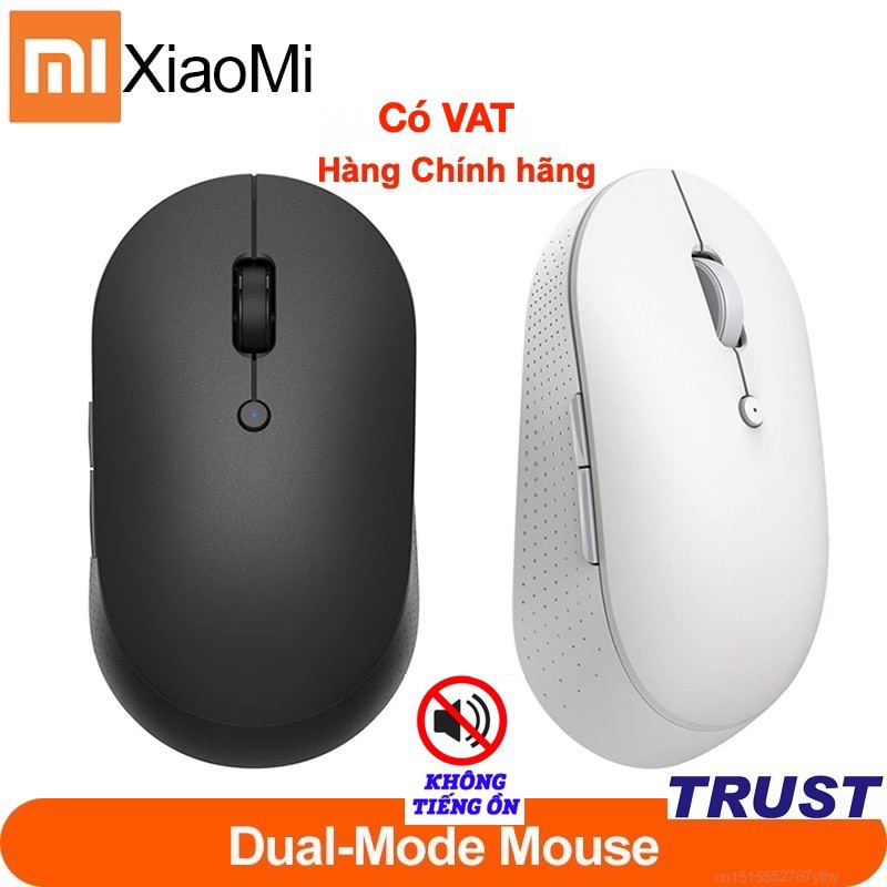 Chuột Máy Tính Không Dây Xiaomi Mi Dual Mode Wireless Mouse Silent Edition 125Hz | 2.4 Ghz | Dpi 1300