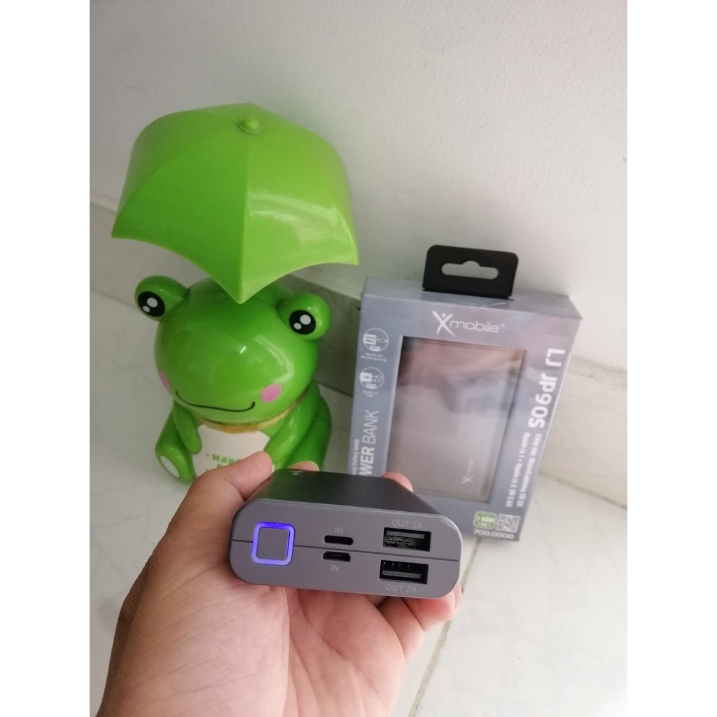 Pin dự phòng 10.000 mAh Lightning Xmobile LJ JP90S Nhôm Xám