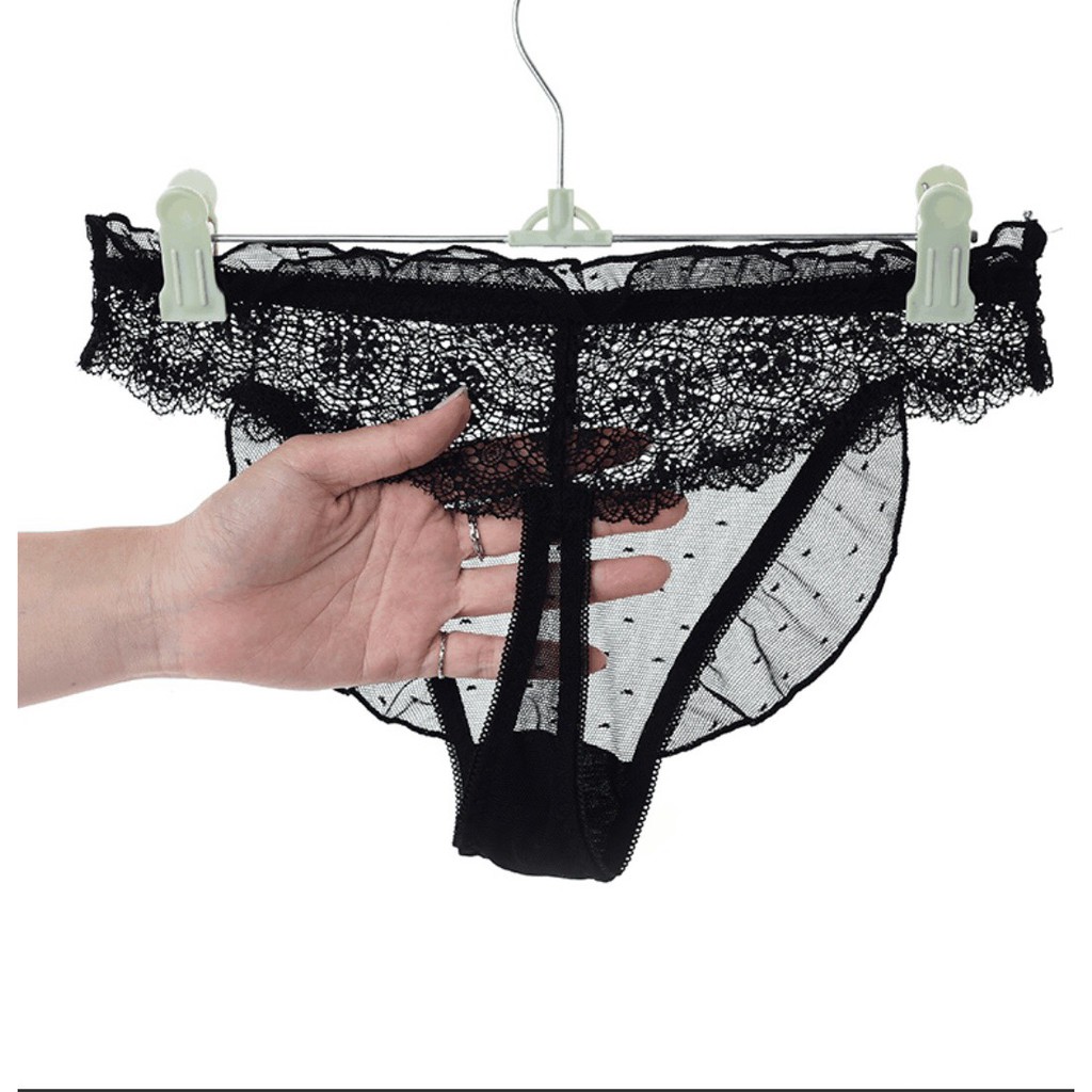 Quần lót lưới ren lọt khe hàng cao cấp – Quần lót nữ gợi cảm LA01