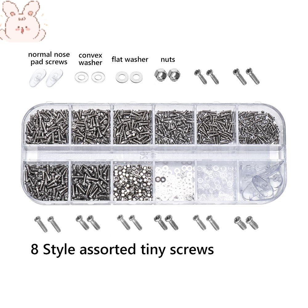 Bộ Dụng Cụ Sửa Chữa Mắt Kính Với Tuốc Nơ Vít Micro 5 Cặp Đệm Mũi Nhỏ