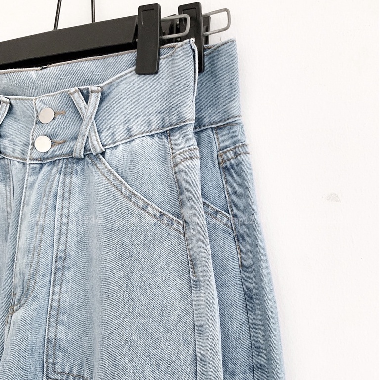 Quần Ống Suông Jean Nữ Cạp Cao - Nabishop1234 Mã 3162 (ẢNH THẬT) | BigBuy360 - bigbuy360.vn