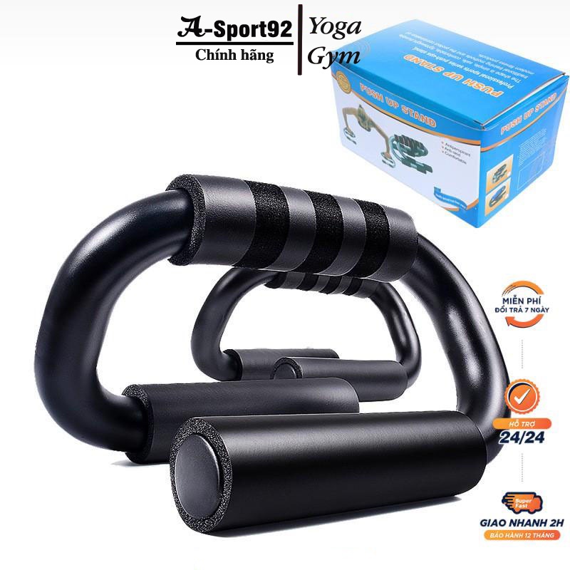 Dụng Cụ Tập Chống Đẩy Chữ S 1 Bộ 2 Cái Hít Đất Tập Tại nhà, Hỗ Trợ Tập Toàn Thân