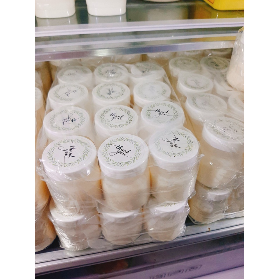 Lô 12 hũ nhựa làm sữa chua 100 ml