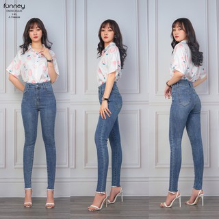Quần Jeans Ôm Lưng Cao OM050