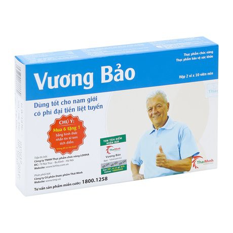 {Mới} VƯƠNG BẢO – HỖ TRỢ GIẢM KÍCH THƯỚC TUYẾN TIỀN LIỆT, NGĂN NGỪA U XƠ TIỀN LIỆT TUYẾN