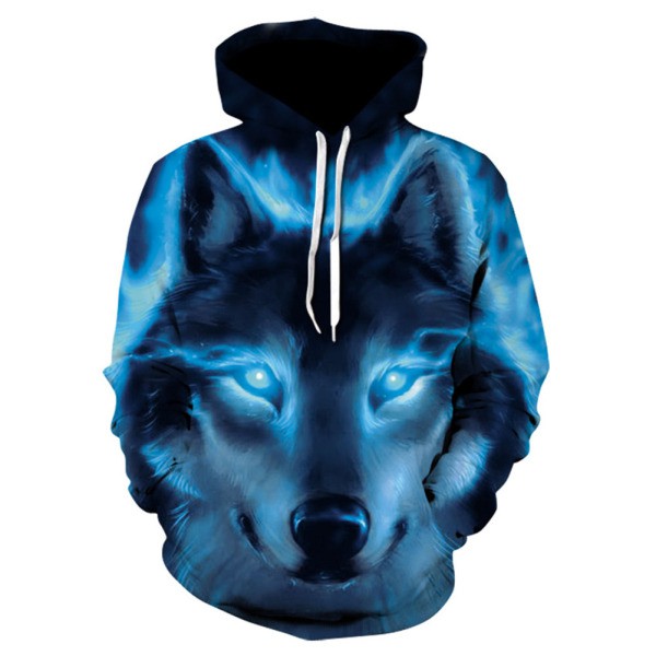 Áo hoodie in hình sói 3D cá tính cho nam nữ | BigBuy360 - bigbuy360.vn