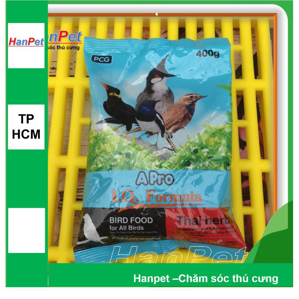 HN-400gr-Cám chim Thái Lan APRO - Thức ăn cao cấp dành cho tất cả các loại chim cảnh ( hanpet 237)