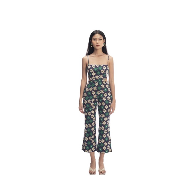 DAISY JUMP SUIT - Jumpsuit  hoạ tiết hoa xanh đáng yêu