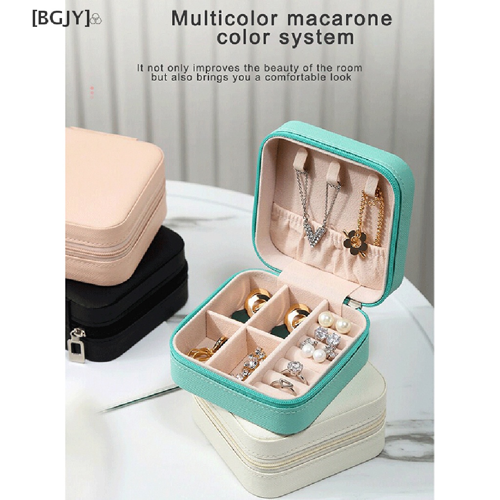 [BGJY] 1Pc Jewelry Organizer Display Storage Box Travel Earrings Ring Jewelry Case Box Hot Sell