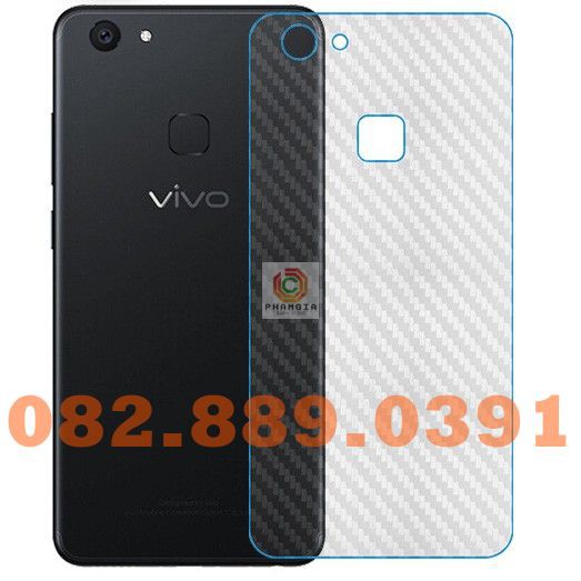 Miếng dán mặt lưng skin carbon Vivo V7/ V7 Plus