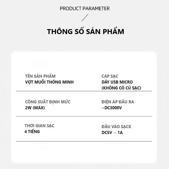 [FreeShip] Vợt Bắt Muỗi Thông Minh Kiêm Đèn Bắt Muỗi, Vợt Muỗi 2 trong 1 Pin Lithium an toàn - 2075