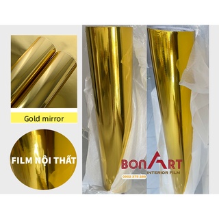 DECAL VÀNG BÓNG GƯƠNG - GOLD MIRROR FILM