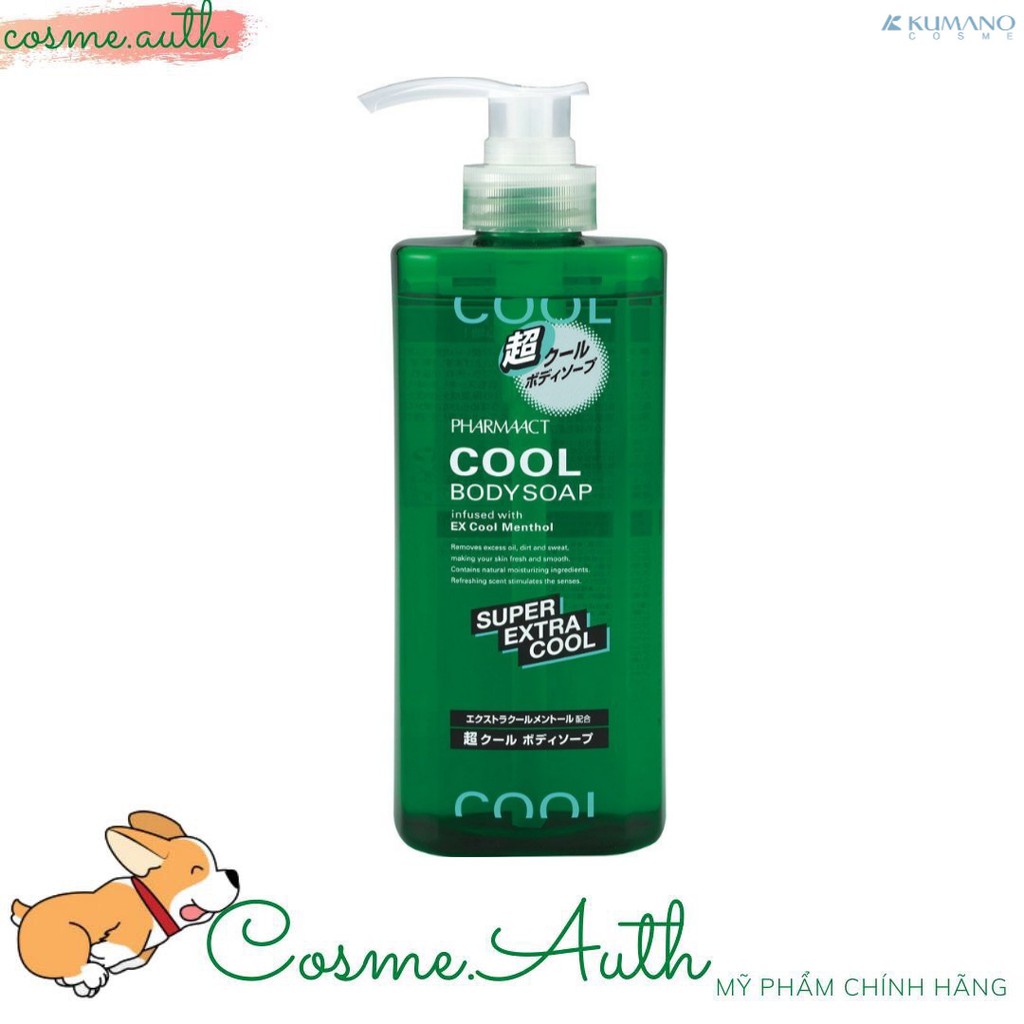 Sữa tắm Nam Mát Lạnh Cool Super Extra Xanh Lá 600ml