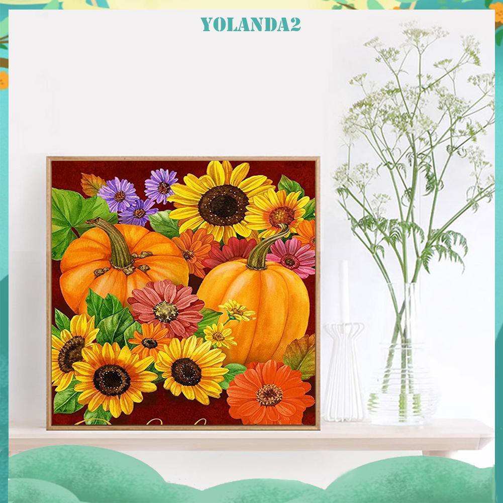 Tranh Đính Đá 5d Tự Làm Hình Bí Ngô Halloween