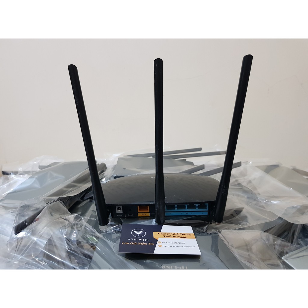 Router WiFi Tplink 3 râu xuyên tường tốc độ 450mbps giá rẻ nhất màu sắc đen or trắng