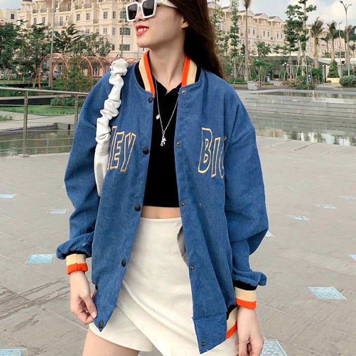 [Mã WASTMAY giảm 15% tối đa 30K đơn 150K] ÁO KHOÁC KAKI NHUNG GÂN Hey Big (M2440 - Ảnh Thật) | BigBuy360 - bigbuy360.vn