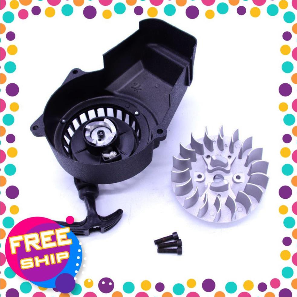 Cót giựt và bánh đà động cơ nguyên cụm 50cc moto và cào cào mini