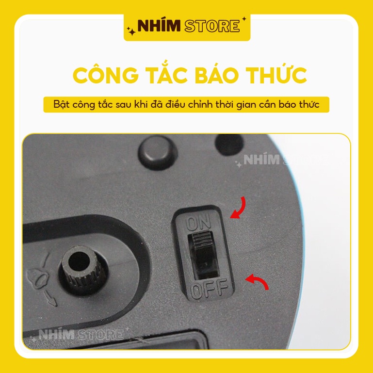 Đồng hồ báo thức chuông đôi siêu to trái tim cute Đồng hô bao thức cute nhiều hình dáng đáng yêu chuông báo thức siêu to