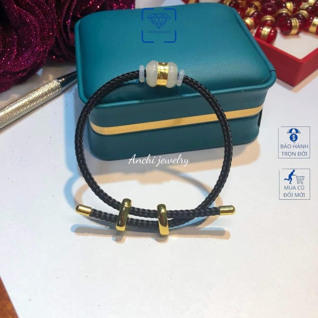 Vòng tay lu thống đá mã não phong thuỷ mệnh kim / mộc / thủy / hỏa / thổ. Anchi jewelry