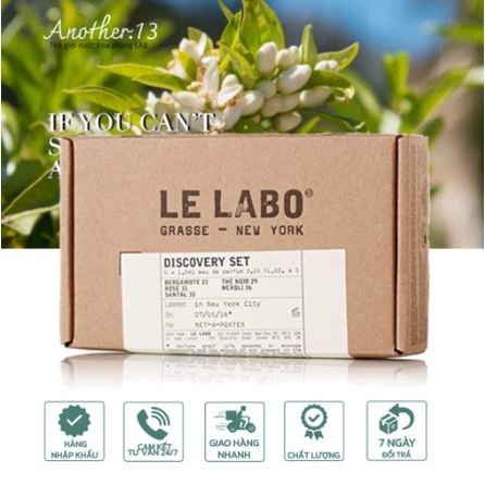 Set 5 chai nước hoa unisex Le Labo Travel Refill 5x10ml