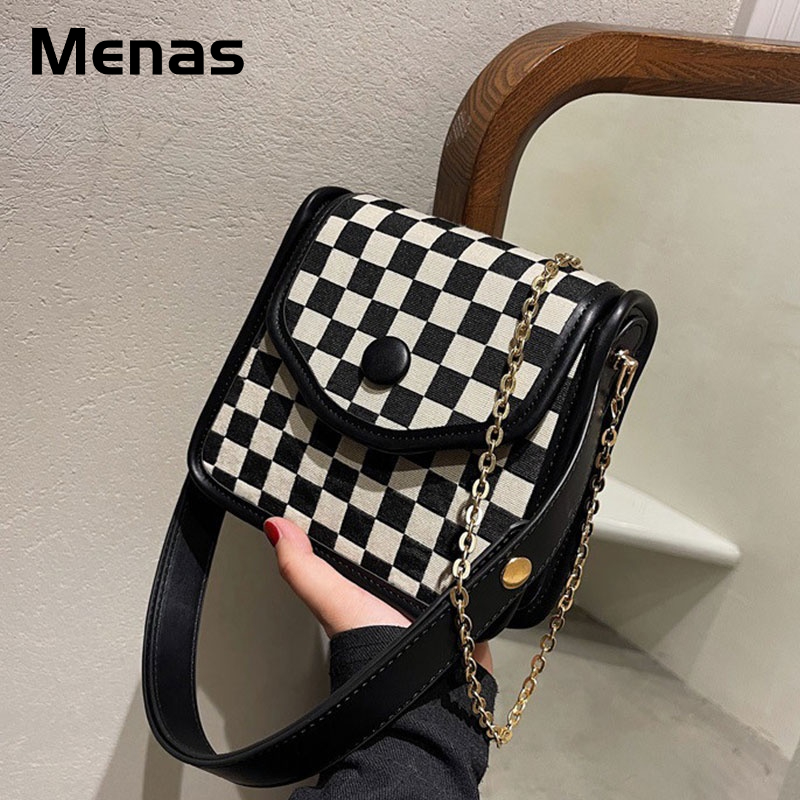 Túi Đeo Chéo Da PU Hình Vuông Nhỏ Nhắn Phong Cách Cổ Điển Thời Trang Xinh Xắn