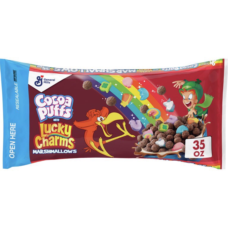 Ngũ cốc ăn sáng Trix, Cocoa Puff Lucky charm... loại túi 1kg - Mỹ
