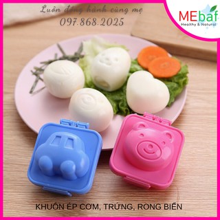 SET 2 Khuôn BENTO Nhật Bản LÀM Cơm Hình Cá Ô Tô Gấu Thỏ Kobuco Nhật Bản