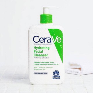 Sữa Rửa Mặt Tẩy Trang Cerave Hydrating Cream-to-Foam Cleanser 236ml
