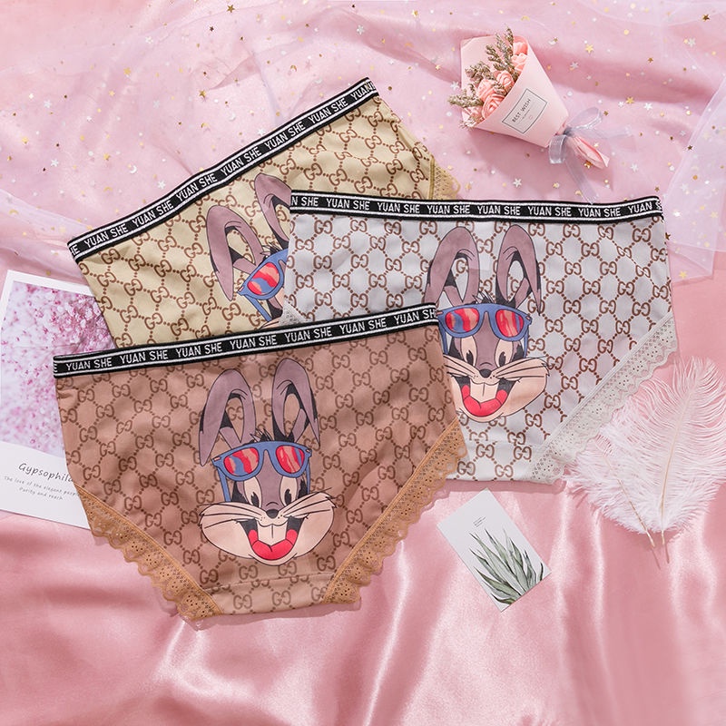 Quần Lót cotton Phối Lưới Họa Tiết Thỏ Bugs sinsqykg006.my21.6.24 Cho Nữ | BigBuy360 - bigbuy360.vn