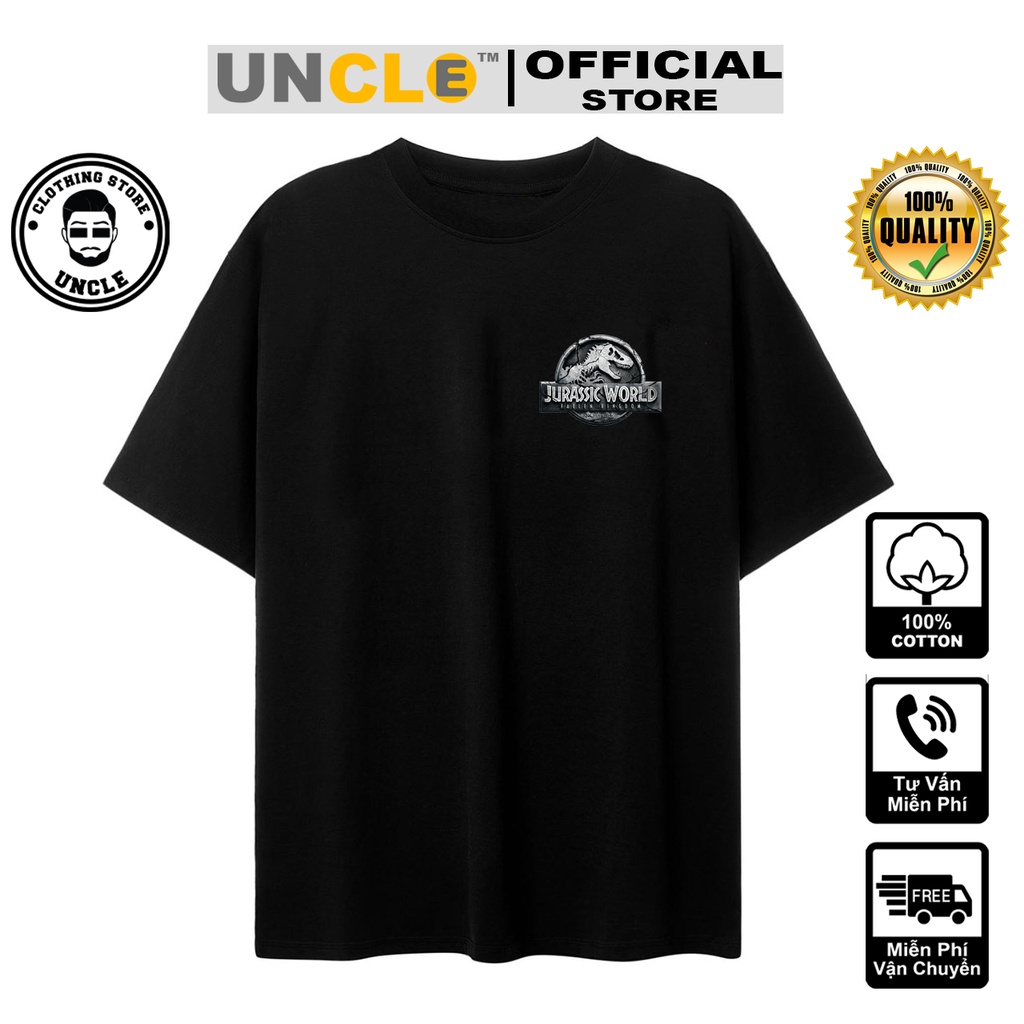 Áo thun Jurassic World Cổ Tròn Cotton - Form Đẹp Unisex 2022