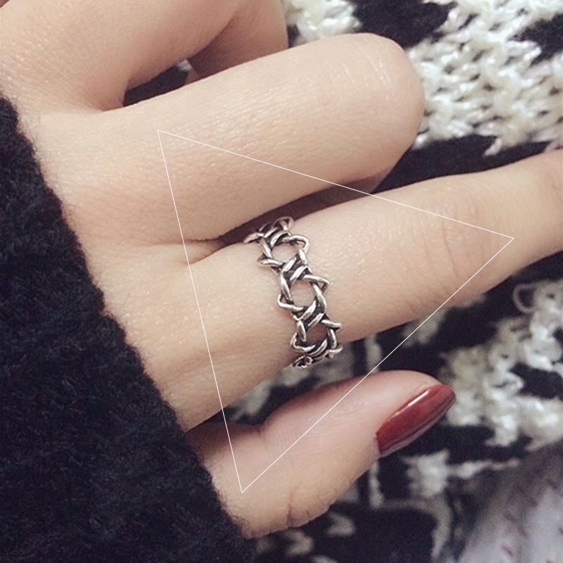 Nhẫn Đeo Tay Đính Đá Phong Cách Retro Cho Nữ